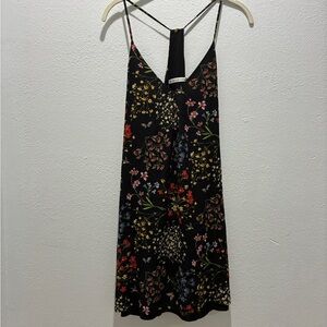 Alice + Olivia Black Dress Floral Fierra Dress